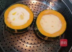 南瓜焦糖布丁的做法图解2