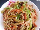 土豆青椒炒肉丝