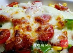 香肠芝士焗饭的做法图解4