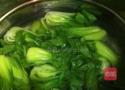 蒜蓉蚝油炒油菜的做法图解2