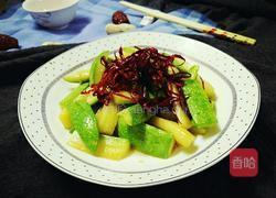 闹春一一椒香茭瓜的做法图解12
