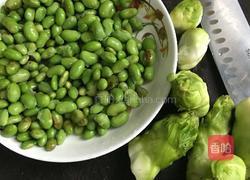 家常毛豆娃娃菜的做法图解1