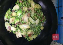 家常毛豆娃娃菜的做法图解4