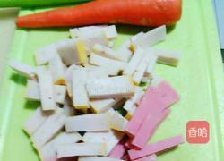 炒鱼糕的做法图解1