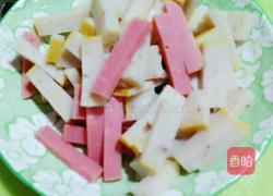 炒鱼糕的做法图解3