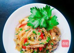 红椒芝麻炒榨菜的做法图解5