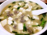 猪肝豆腐汤