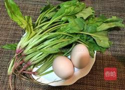 菠菜炒鸡蛋的做法图解1
