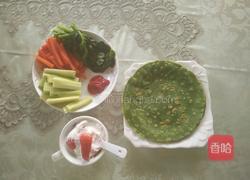 青菜卷饼的做法图解4