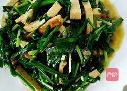 韭菜炒豆干的做法图解4