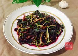 蒜蓉炒红苋菜的做法图解7