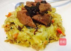 牛扒腊肉外婆菜排骨肉沫焗饭的做法图解13