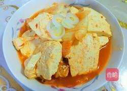 延边辣白菜炖豆腐的做法图解3