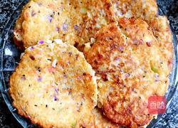 香蕉米饭紫甘蓝饼的做法图解7