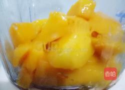 颗粒感十足的芒果奶昔的做法图解4
