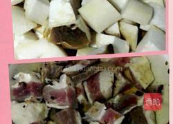 咸肉烧蘑菇的做法图解3