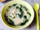 枸杞叶鸡丝粥