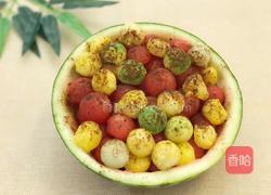 缤纷西瓜聚宝盆的做法图解6