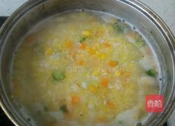 蔬菜玉米麦片粥的做法图解3