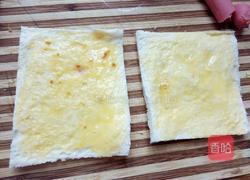 吐司肉松火腿卷的做法图解2