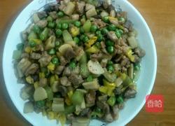 莲藕豌豆爆肉丁的做法图解13