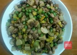 莲藕豌豆爆肉丁的做法图解12
