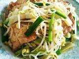 黄豆芽煎豆腐