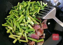 蒜苔腊肠小炒的做法图解5