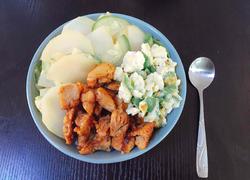 香辣照烧鸡腿饭