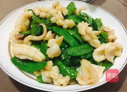 墨鱼炒荷兰豆的做法图解10
