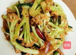 老干妈炒菜花的做法图解6