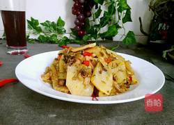 猪皮腌菜炒春笋的做法图解16