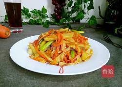 猪皮炒春笋的做法图解15