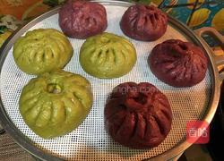 紫薯香干肉包的做法图解12