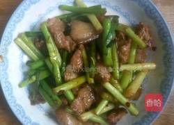 韭菜花抄肉的做法图解5