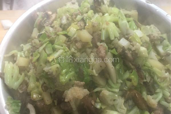 土豆 包菜 肉沫 蘑菇 花菜包子馅的做法 菜谱 香哈网 土豆 包菜 肉沫 蘑菇 花菜包子馅的做法 菜谱 香哈网