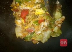 番茄鸡蛋肉渣包菜的做法图解10