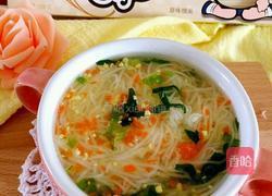 胡萝卜青菜细面的做法图解8