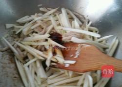 茭白炒肉丝的做法图解8