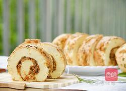 葱香肉松蛋糕卷的做法图解25