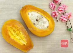 皂角米木瓜椰奶盅的做法图解11