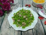 豆角炒肉丁