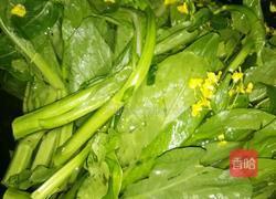 简单的水煮菜心的做法图解1