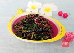 炒红苋菜的做法图解7