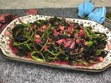 豆酱紫苋菜