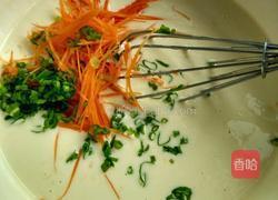 胡罗卜鸡蛋煎饼的做法图解4