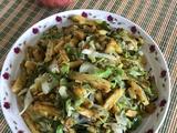 包包菜炒杂粮饼