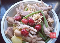 咸肉鸡爪煲的做法图解13