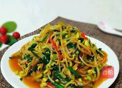 韭菜炒黄豆芽的做法图解9