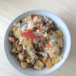蒸咸米饭的做法[图]